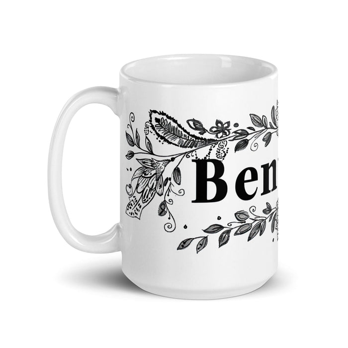 Bentley Exclusive Name Art Piece Home Office Work Coffee Mug Mexican Spanish Pride Gift Cup One-Of-A-Kind Calligraphy White Glossy Mug | B8 Mexicada