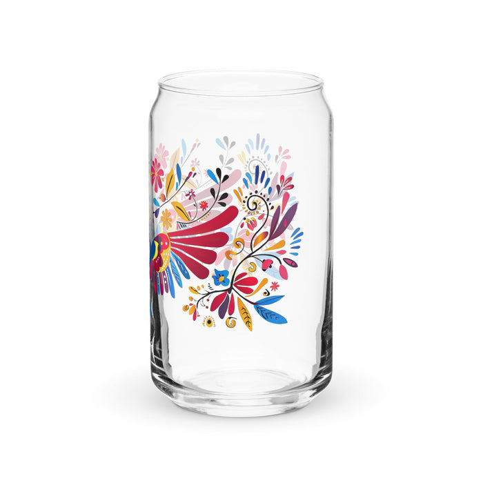 Berenice Exclusive Name Art Piece Can - Shaped Glass Home Office Work Mexican Spanish Pride Gift Cup One - Of - A - Kind Calligraphy Glass | B5 - Mexicada