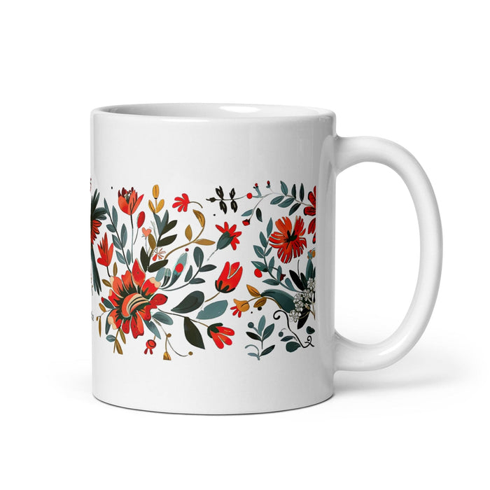 Berenice Exclusive Name Art Piece Home Office Work Coffee Mug Mexican Spanish Pride Gift Cup One-Of-A-Kind Calligraphy White Glossy Mug | B10 Mexicada 11 oz