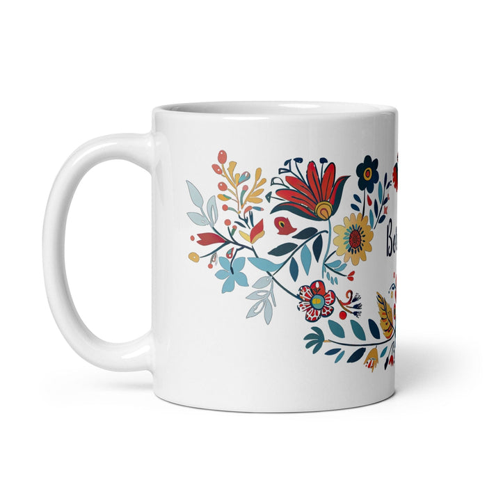 Berenice Exclusive Name Art Piece Home Office Work Coffee Mug Mexican Spanish Pride Gift Cup One-Of-A-Kind Calligraphy White Glossy Mug | B15 Mexicada