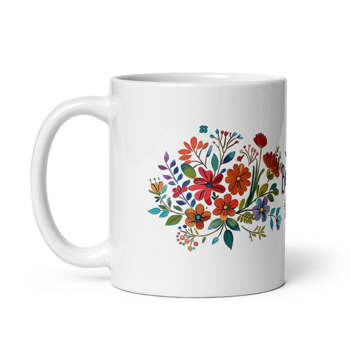 Berenice Exclusive Name Art Piece Home Office Work Coffee Mug Mexican Spanish Pride Gift Cup One-Of-A-Kind Calligraphy White Glossy Mug | B17 Mexicada