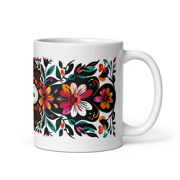 Berenice Exclusive Name Art Piece Home Office Work Coffee Mug Mexican Spanish Pride Gift Cup One-Of-A-Kind Calligraphy White Glossy Mug | B4 Mexicada 11 oz