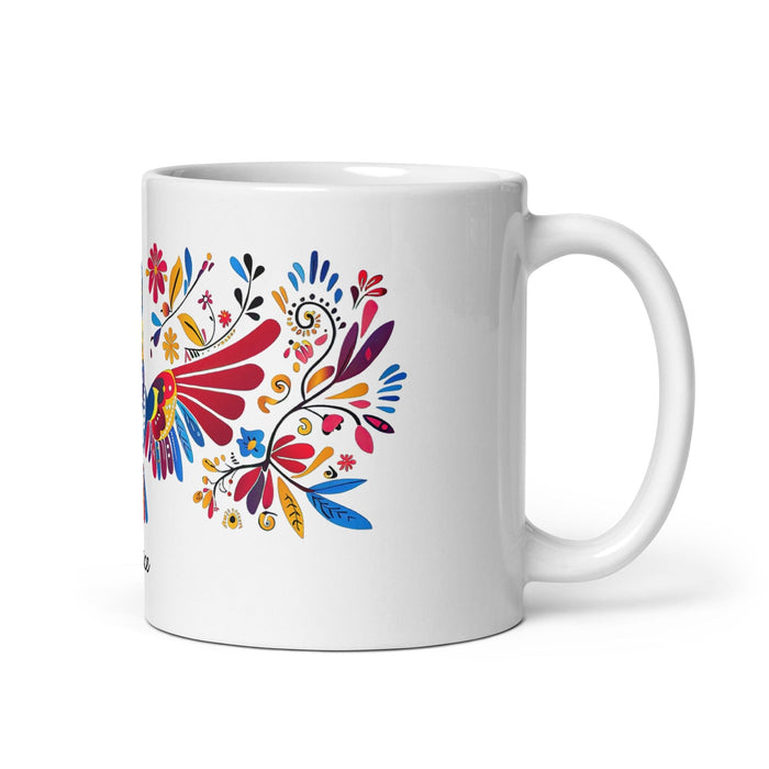 Berenice Exclusive Name Art Piece Home Office Work Coffee Mug Mexican Spanish Pride Gift Cup One-Of-A-Kind Calligraphy White Glossy Mug | B5 Mexicada 11 oz