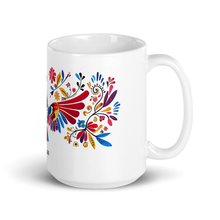 Berenice Exclusive Name Art Piece Home Office Work Coffee Mug Mexican Spanish Pride Gift Cup One-Of-A-Kind Calligraphy White Glossy Mug | B5 Mexicada 15 oz