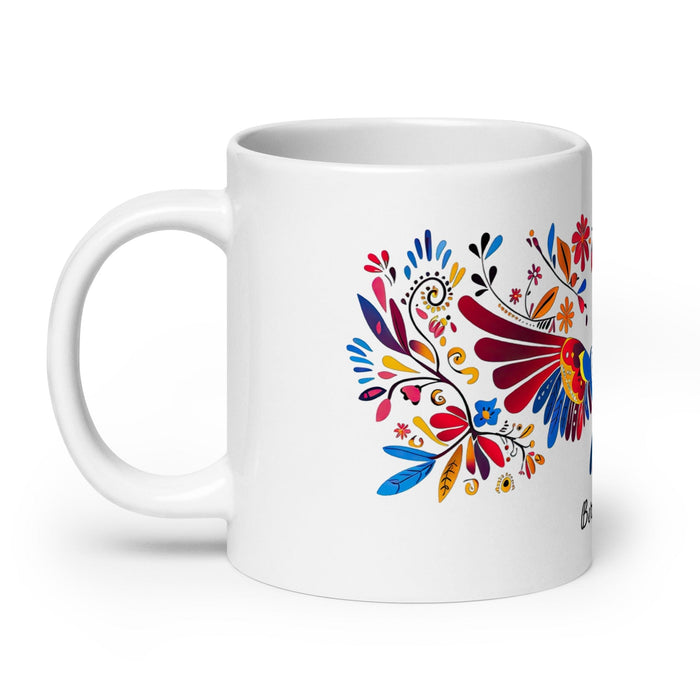 Berenice Exclusive Name Art Piece Home Office Work Coffee Mug Mexican Spanish Pride Gift Cup One-Of-A-Kind Calligraphy White Glossy Mug | B5 Mexicada