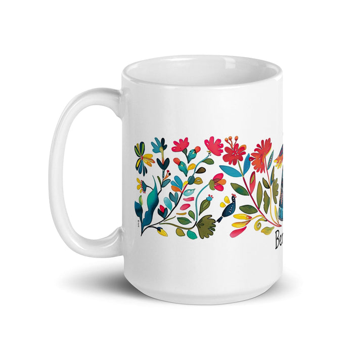 Berenice Exclusive Name Art Piece Home Office Work Coffee Mug Mexican Spanish Pride Gift Cup One-Of-A-Kind Calligraphy White Glossy Mug | B9 Mexicada