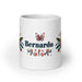 Bernardo Exclusive Name Art Piece Home Office Work Coffee Mug Mexican Spanish Pride Gift Cup One-Of-A-Kind Calligraphy White Glossy | BMug18 Mexicada