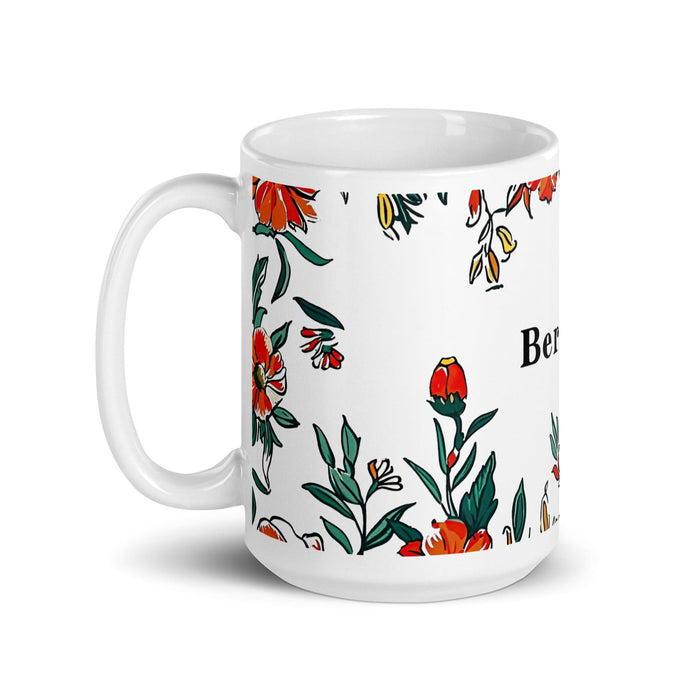 Bernardo Exclusive Name Art Piece Home Office Work Coffee Mug Mexican Spanish Pride Gift Cup One-Of-A-Kind Calligraphy White Glossy Mug | B11 Mexicada