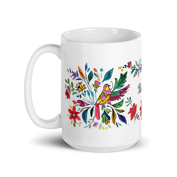 Bernardo Exclusive Name Art Piece Home Office Work Coffee Mug Mexican Spanish Pride Gift Cup One-Of-A-Kind Calligraphy White Glossy Mug | B14 Mexicada