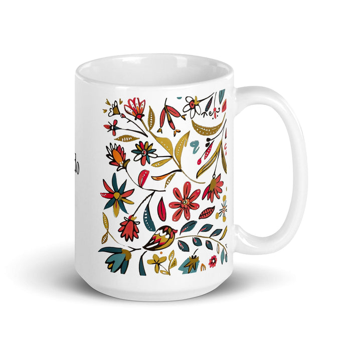 Bernardo Exclusive Name Art Piece Home Office Work Coffee Mug Mexican Spanish Pride Gift Cup One-Of-A-Kind Calligraphy White Glossy Mug | B15 Mexicada 15 oz