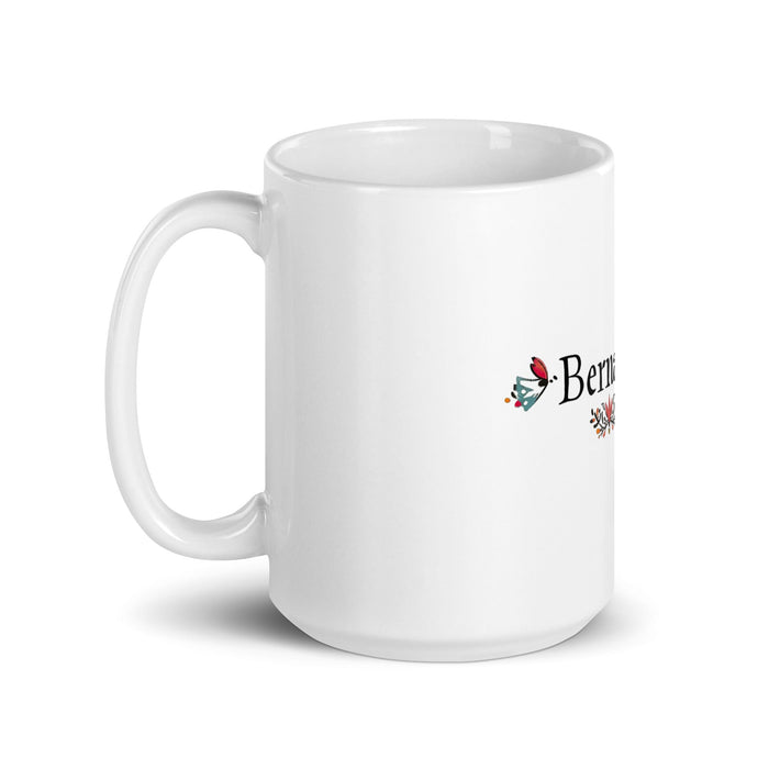 Bernardo Exclusive Name Art Piece Home Office Work Coffee Mug Mexican Spanish Pride Gift Cup One-Of-A-Kind Calligraphy White Glossy Mug | B15 Mexicada