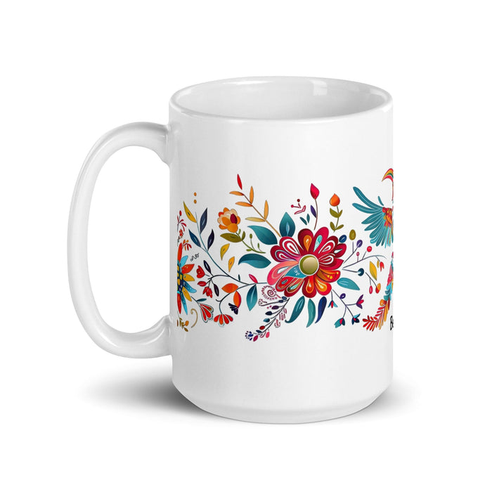 Bernardo Exclusive Name Art Piece Home Office Work Coffee Mug Mexican Spanish Pride Gift Cup One-Of-A-Kind Calligraphy White Glossy Mug | B7 Mexicada