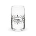 Berta Exclusive Name Art Piece Can - Shaped Glass Home Office Work Mexican Spanish Pride Gift Cup One - Of - A - Kind Calligraphy Glass | B3 - Mexicada