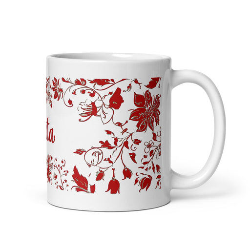 Berta Exclusive Name Art Piece Home Office Work Coffee Mug Mexican Spanish Pride Gift Cup One-Of-A-Kind Calligraphy White Glossy Mug | B1 Mexicada 11 oz