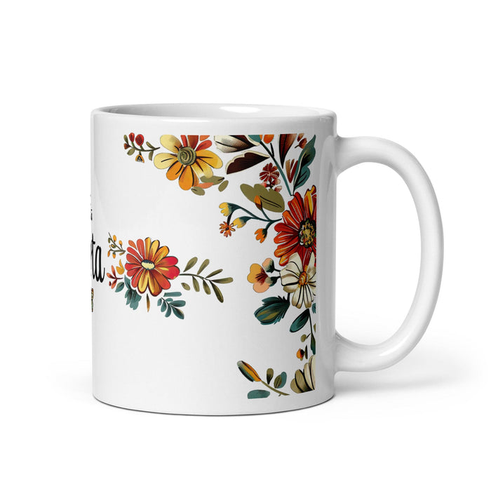 Berta Exclusive Name Art Piece Home Office Work Coffee Mug Mexican Spanish Pride Gift Cup One-Of-A-Kind Calligraphy White Glossy Mug | B10 Mexicada 11 oz