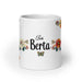 Berta Exclusive Name Art Piece Home Office Work Coffee Mug Mexican Spanish Pride Gift Cup One-Of-A-Kind Calligraphy White Glossy Mug | B10 Mexicada