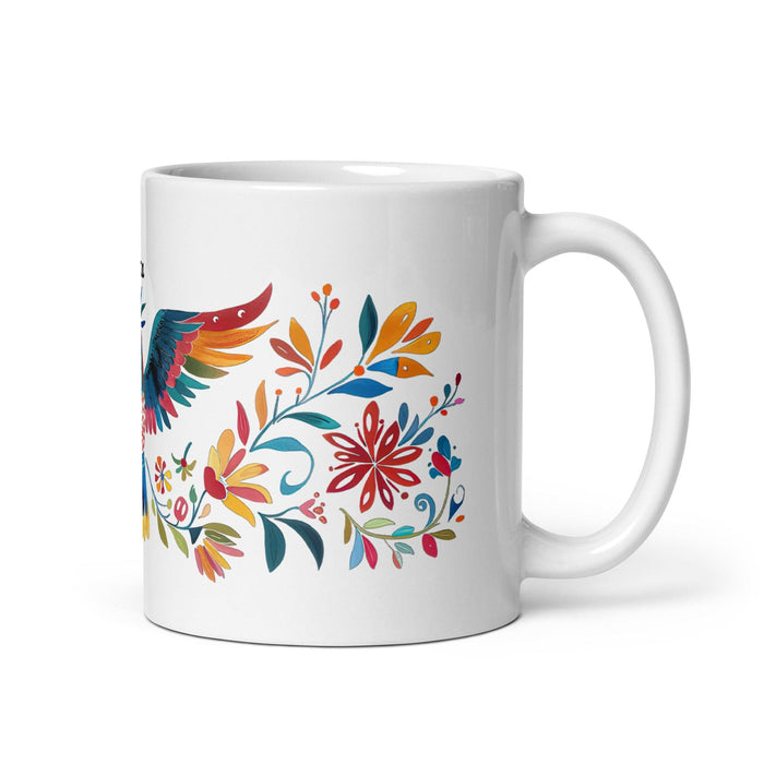 Berta Exclusive Name Art Piece Home Office Work Coffee Mug Mexican Spanish Pride Gift Cup One-Of-A-Kind Calligraphy White Glossy Mug | B22 Mexicada 11 oz