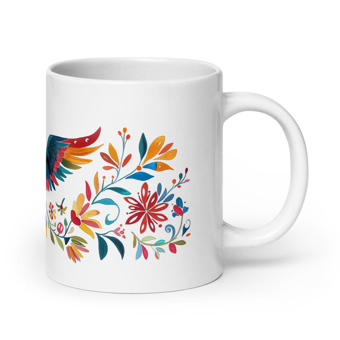 Berta Exclusive Name Art Piece Home Office Work Coffee Mug Mexican Spanish Pride Gift Cup One-Of-A-Kind Calligraphy White Glossy Mug | B22 Mexicada 20 oz