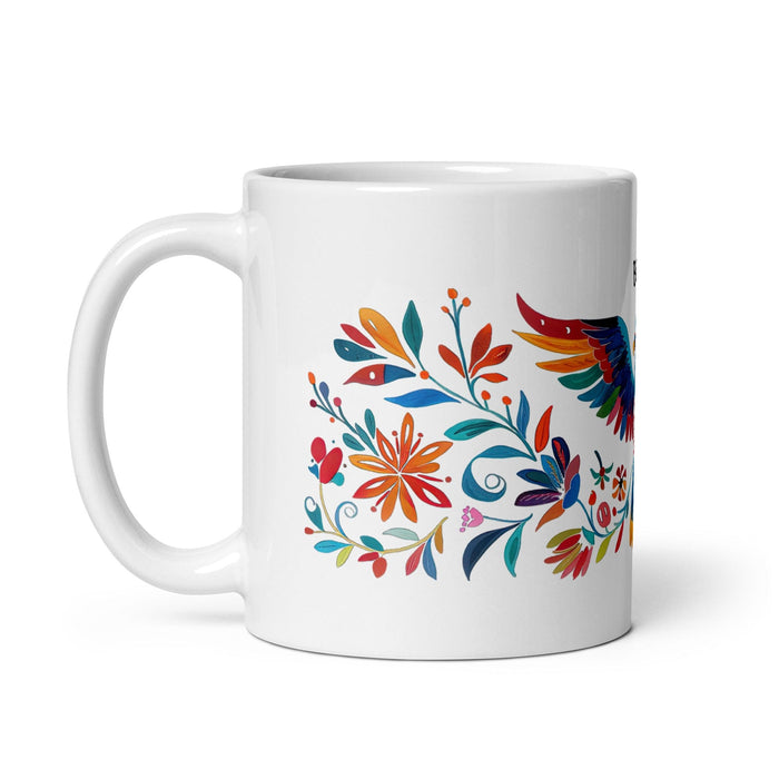 Berta Exclusive Name Art Piece Home Office Work Coffee Mug Mexican Spanish Pride Gift Cup One-Of-A-Kind Calligraphy White Glossy Mug | B22 Mexicada