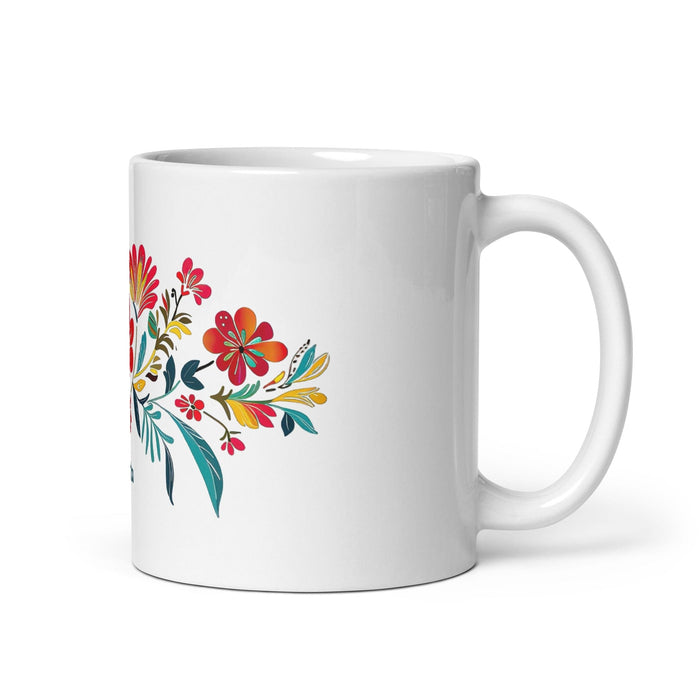 Berta Exclusive Name Art Piece Home Office Work Coffee Mug Mexican Spanish Pride Gift Cup One-Of-A-Kind Calligraphy White Glossy Mug | B27 Mexicada 11 oz