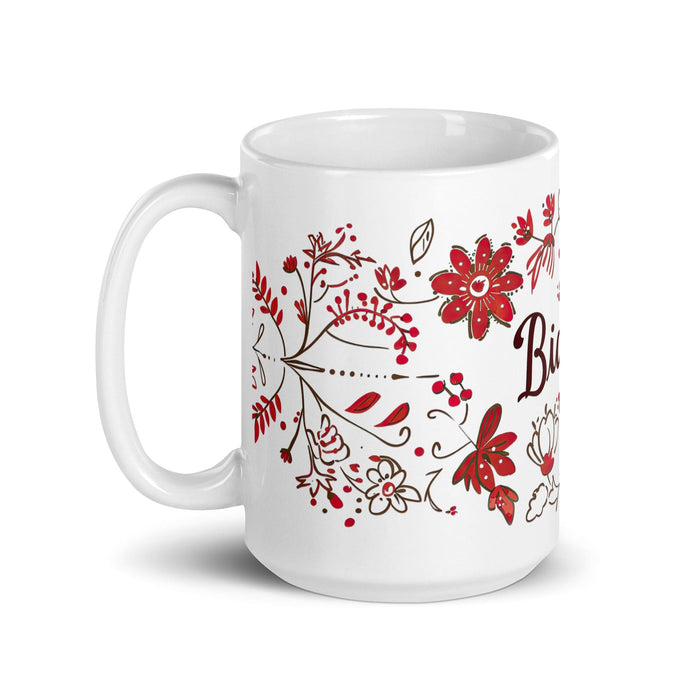 Bianca Exclusive Name Art Piece Home Office Work Coffee Mug Mexican Spanish Pride Gift Cup One-Of-A-Kind Calligraphy White Glossy Mug | B11 Mexicada