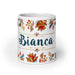 Bianca Exclusive Name Art Piece Home Office Work Coffee Mug Mexican Spanish Pride Gift Cup One-Of-A-Kind Calligraphy White Glossy Mug | B12 Mexicada