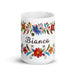 Bianca Exclusive Name Art Piece Home Office Work Coffee Mug Mexican Spanish Pride Gift Cup One-Of-A-Kind Calligraphy White Glossy Mug | B14 Mexicada