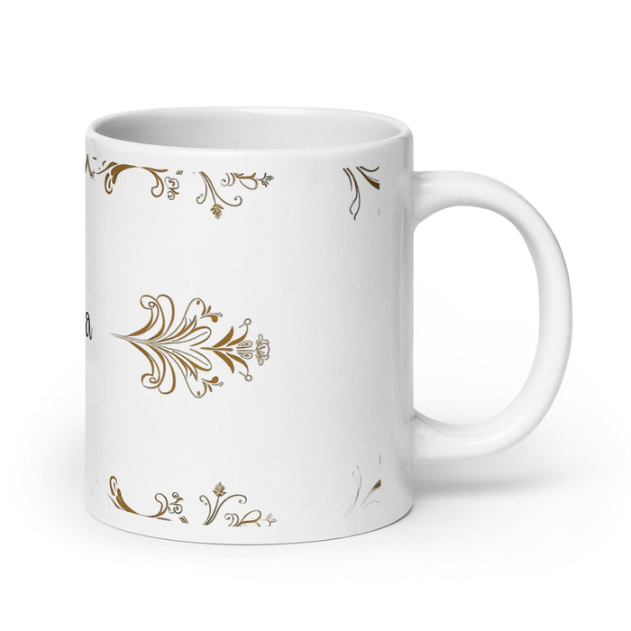 Bianca Exclusive Name Art Piece Home Office Work Coffee Mug Mexican Spanish Pride Gift Cup One-Of-A-Kind Calligraphy White Glossy Mug | B17 Mexicada 20 oz