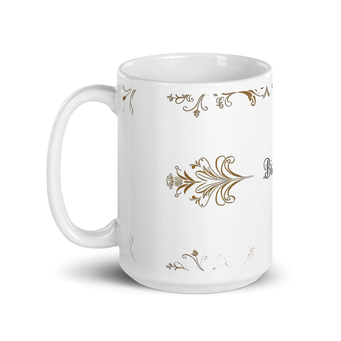 Bianca Exclusive Name Art Piece Home Office Work Coffee Mug Mexican Spanish Pride Gift Cup One-Of-A-Kind Calligraphy White Glossy Mug | B17 Mexicada