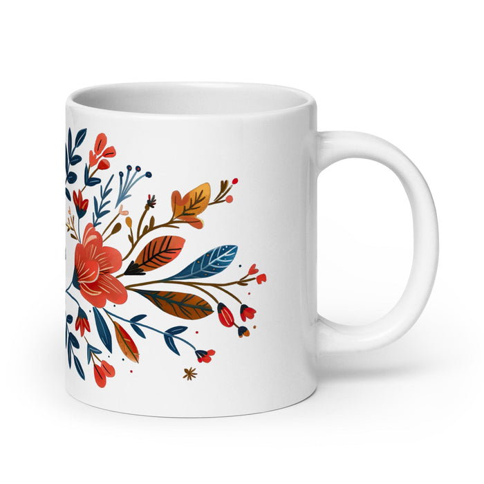 Bianca Exclusive Name Art Piece Home Office Work Coffee Mug Mexican Spanish Pride Gift Cup One-Of-A-Kind Calligraphy White Glossy Mug | B19 Mexicada 20 oz