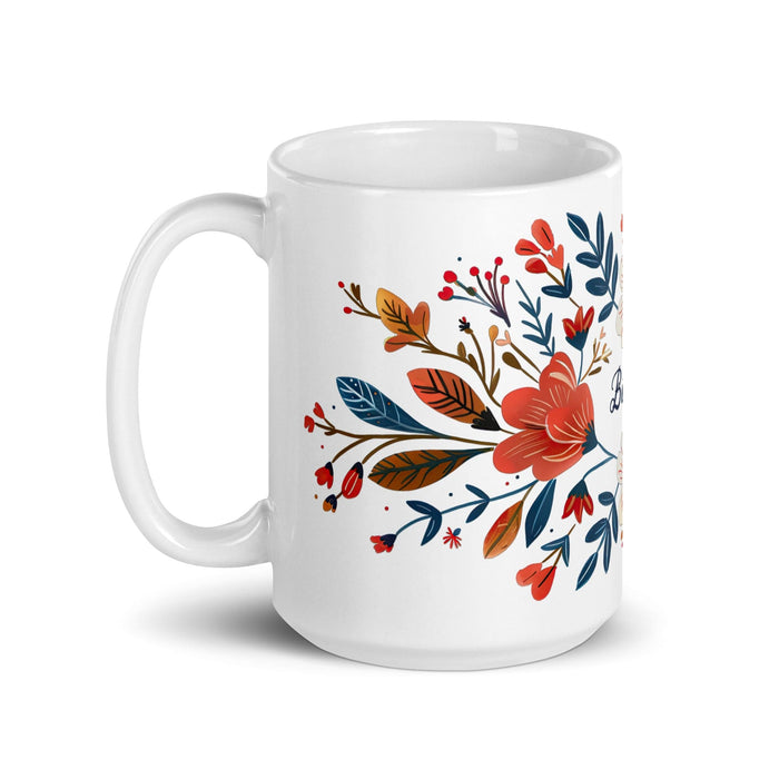 Bianca Exclusive Name Art Piece Home Office Work Coffee Mug Mexican Spanish Pride Gift Cup One-Of-A-Kind Calligraphy White Glossy Mug | B19 Mexicada