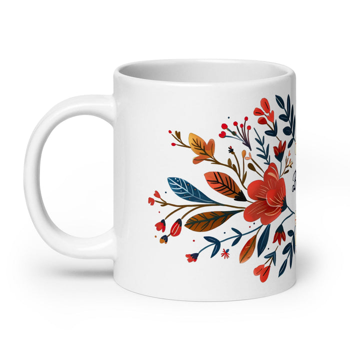 Bianca Exclusive Name Art Piece Home Office Work Coffee Mug Mexican Spanish Pride Gift Cup One-Of-A-Kind Calligraphy White Glossy Mug | B19 Mexicada