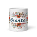 Bianca Exclusive Name Art Piece Home Office Work Coffee Mug Mexican Spanish Pride Gift Cup One-Of-A-Kind Calligraphy White Glossy Mug | B2 Mexicada