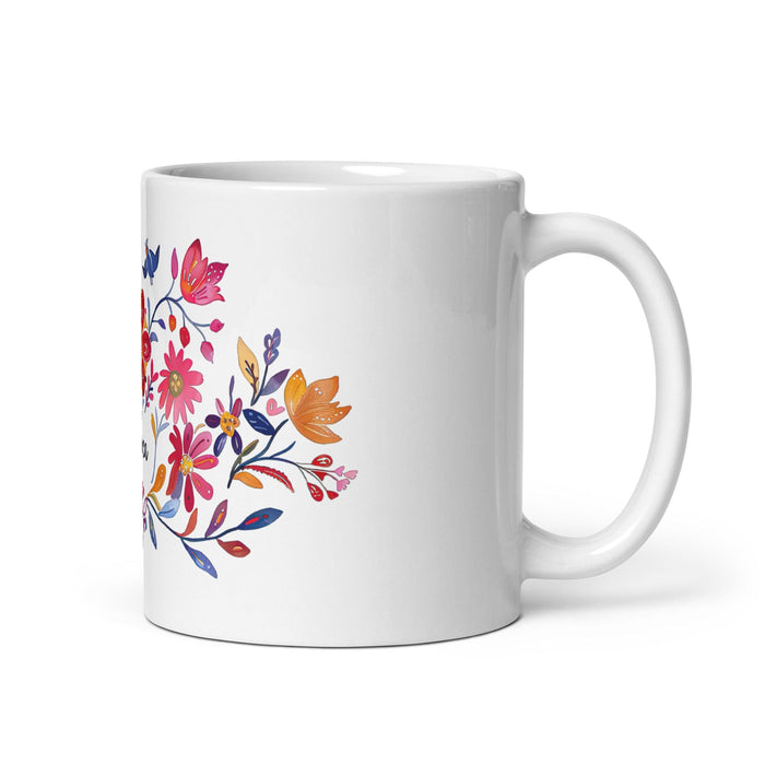 Bianca Exclusive Name Art Piece Home Office Work Coffee Mug Mexican Spanish Pride Gift Cup One-Of-A-Kind Calligraphy White Glossy Mug | B20 Mexicada 11 oz