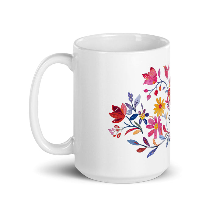 Bianca Exclusive Name Art Piece Home Office Work Coffee Mug Mexican Spanish Pride Gift Cup One-Of-A-Kind Calligraphy White Glossy Mug | B20 Mexicada