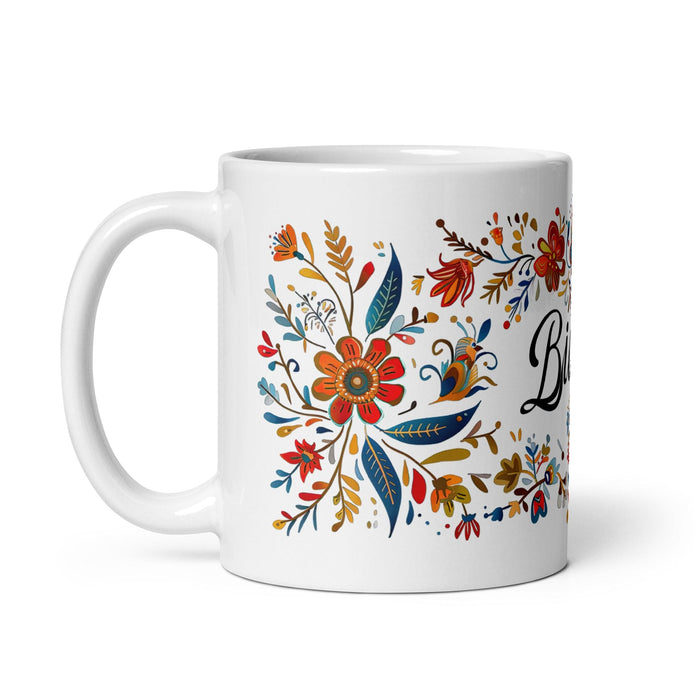 Bianca Exclusive Name Art Piece Home Office Work Coffee Mug Mexican Spanish Pride Gift Cup One-Of-A-Kind Calligraphy White Glossy Mug | B23 Mexicada