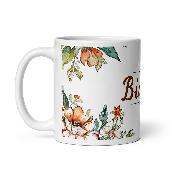 Bianca Exclusive Name Art Piece Home Office Work Coffee Mug Mexican Spanish Pride Gift Cup One-Of-A-Kind Calligraphy White Glossy Mug | B24 Mexicada