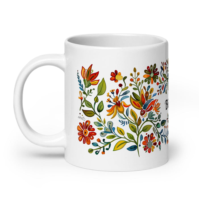 Bianca Exclusive Name Art Piece Home Office Work Coffee Mug Mexican Spanish Pride Gift Cup One-Of-A-Kind Calligraphy White Glossy Mug | B5 Mexicada