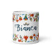 Bianca Exclusive Name Art Piece Home Office Work Coffee Mug Mexican Spanish Pride Gift Cup One-Of-A-Kind Calligraphy White Glossy Mug | B6 Mexicada