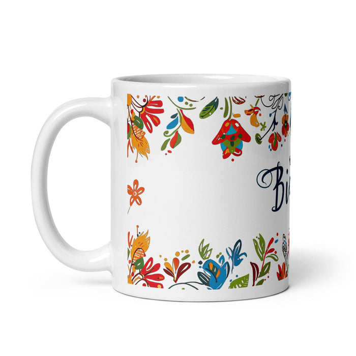 Bianca Exclusive Name Art Piece Home Office Work Coffee Mug Mexican Spanish Pride Gift Cup One-Of-A-Kind Calligraphy White Glossy Mug | B6 Mexicada