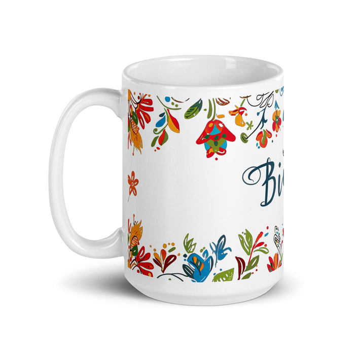 Bianca Exclusive Name Art Piece Home Office Work Coffee Mug Mexican Spanish Pride Gift Cup One-Of-A-Kind Calligraphy White Glossy Mug | B6 Mexicada