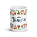 Bianca Exclusive Name Art Piece Home Office Work Coffee Mug Mexican Spanish Pride Gift Cup One-Of-A-Kind Calligraphy White Glossy Mug | B6 Mexicada