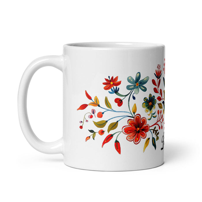 Bianca Exclusive Name Art Piece Home Office Work Coffee Mug Mexican Spanish Pride Gift Cup One-Of-A-Kind Calligraphy White Glossy Mug | B9 Mexicada