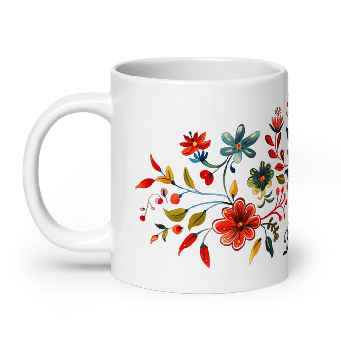 Bianca Exclusive Name Art Piece Home Office Work Coffee Mug Mexican Spanish Pride Gift Cup One-Of-A-Kind Calligraphy White Glossy Mug | B9 Mexicada