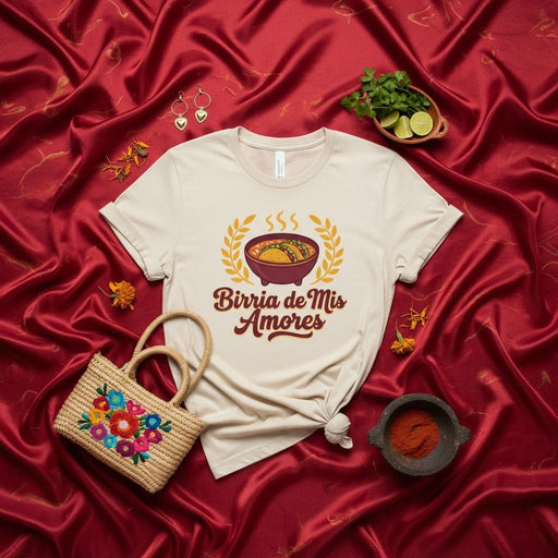 Birria de Mis Amores Shirt, Authentic Mexican Food Tee, Birria Tacos Bowl Graphic T-Shirt, Comfort Colors Aesthetic Unisex Apparel, Foodie Gift Idea for Him Her, Cinco de Mayo Fiesta Top Mexicada