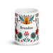 Brandon Exclusive Name Art Piece Home Office Work Coffee Mug Mexican Spanish Pride Gift Cup One-Of-A-Kind Calligraphy White Glossy Mug | B14 Mexicada