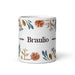 Braulio Exclusive Name Art Piece Home Office Work Coffee Mug Mexican Spanish Pride Gift Cup One-Of-A-Kind Calligraphy White Glossy Mug | B12 Mexicada