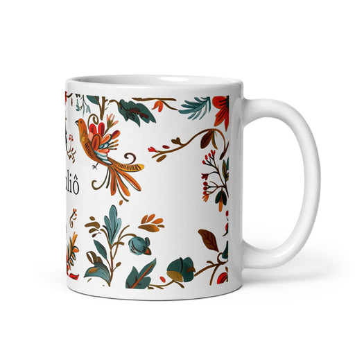 Braulio Exclusive Name Art Piece Home Office Work Coffee Mug Mexican Spanish Pride Gift Cup One-Of-A-Kind Calligraphy White Glossy Mug | B13 Mexicada 11 oz