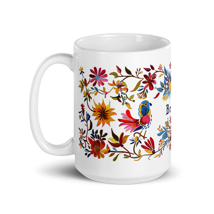 Braulio Exclusive Name Art Piece Home Office Work Coffee Mug Mexican Spanish Pride Gift Cup One-Of-A-Kind Calligraphy White Glossy Mug | B14 Mexicada