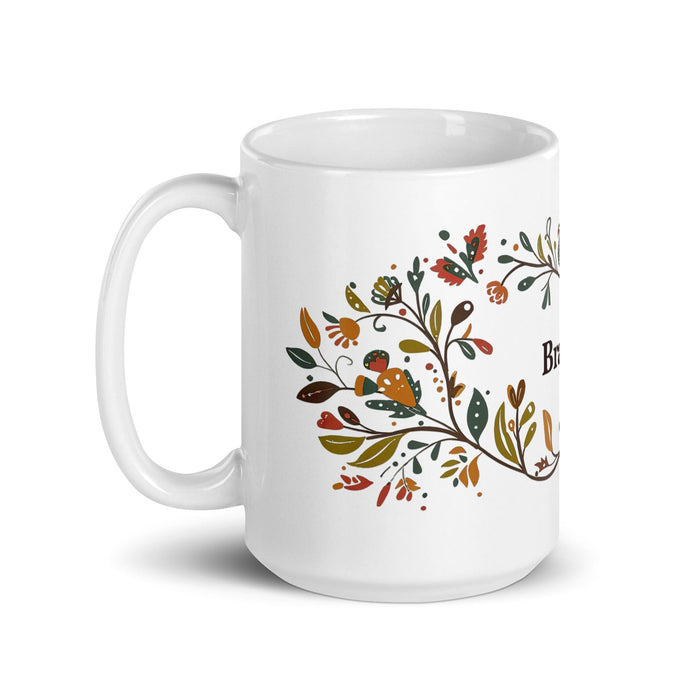 Braulio Exclusive Name Art Piece Home Office Work Coffee Mug Mexican Spanish Pride Gift Cup One-Of-A-Kind Calligraphy White Glossy Mug | B15 Mexicada